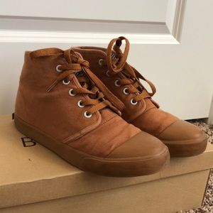 new condition bangs shoes sahara sand high tops